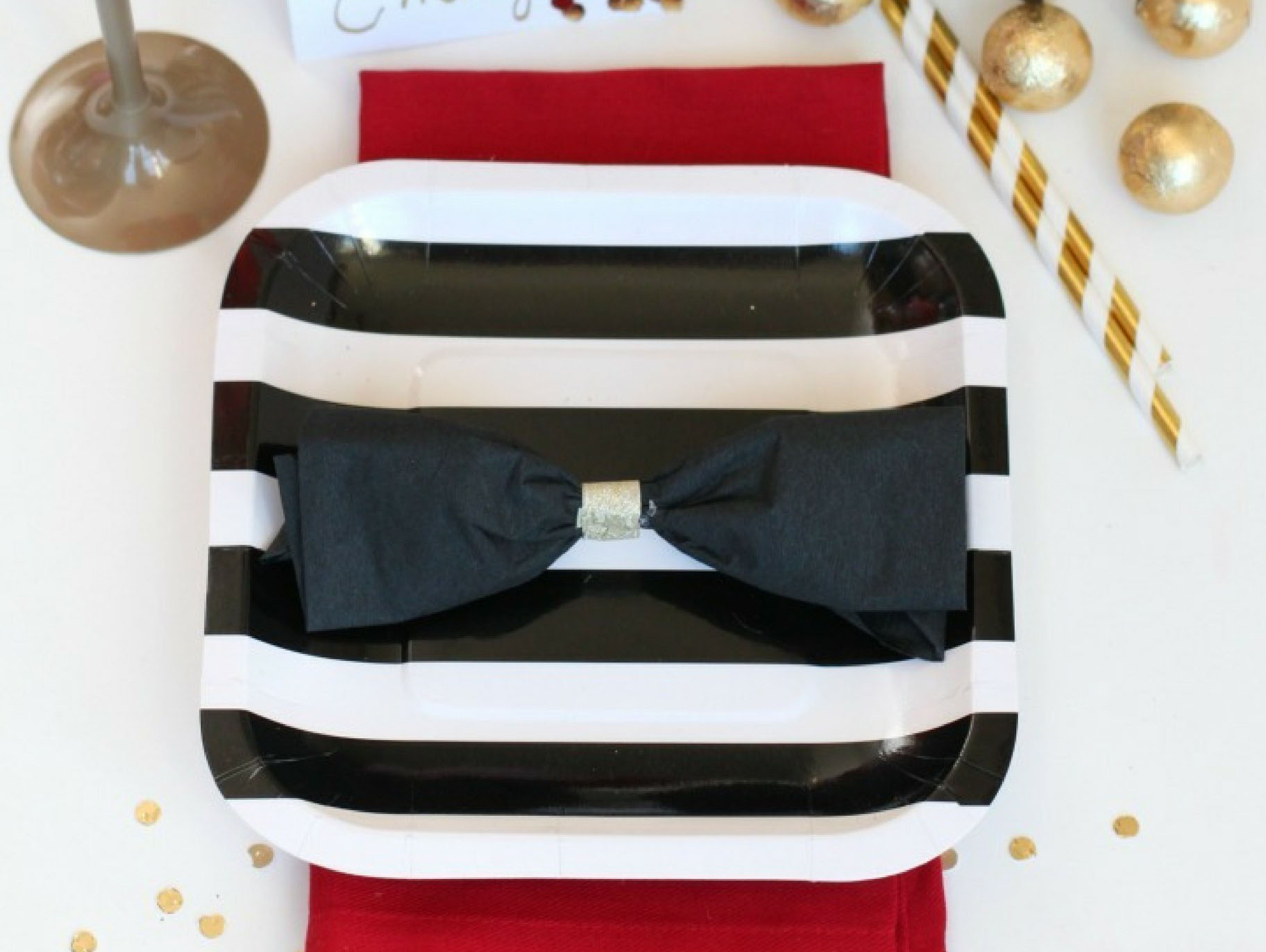 Diy Bow Tie Napkins Fun365